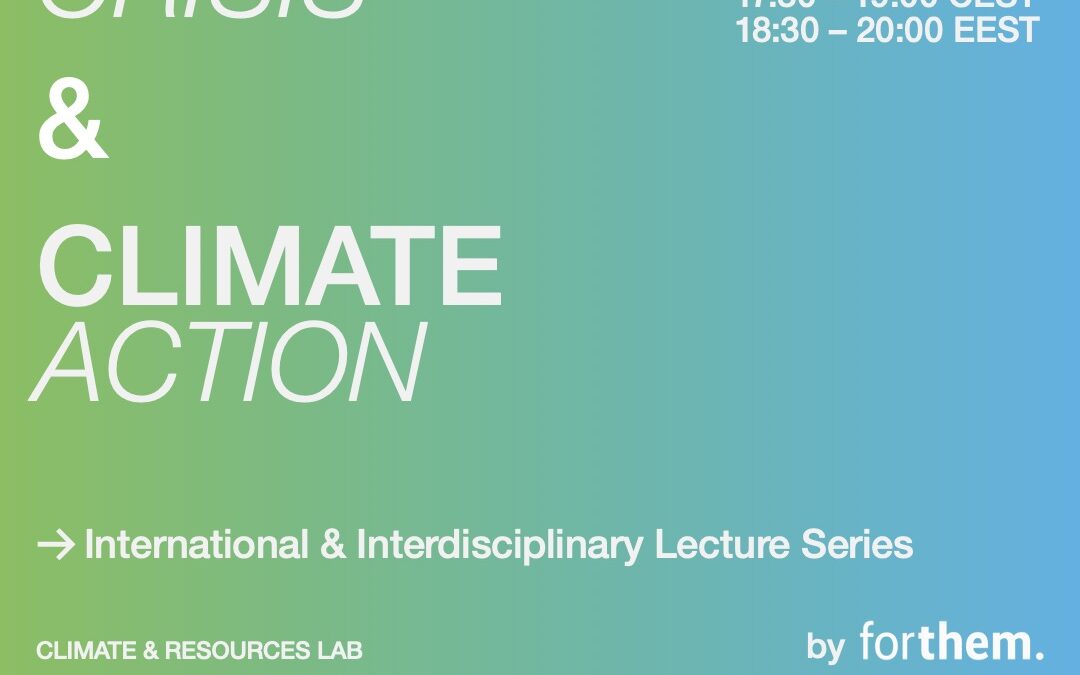 FORTHEM Lecture Series on Climate Change 19.05.-03.06.