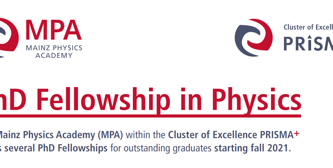 Call for applications: PhD Fellowship in Physics